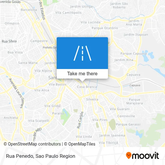 Rua Penedo map