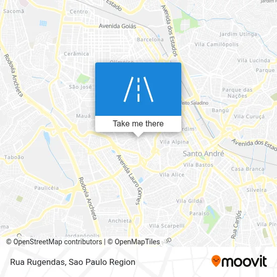 Rua Rugendas map