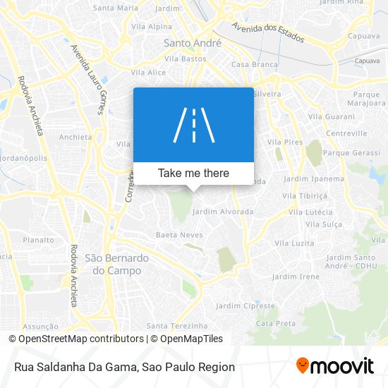 Rua Saldanha Da Gama map