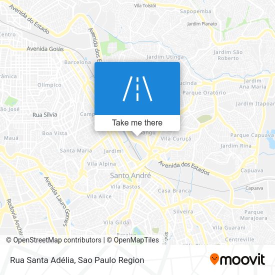Rua Santa Adélia map