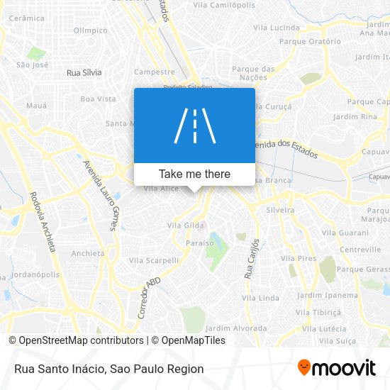 Rua Santo Inácio map