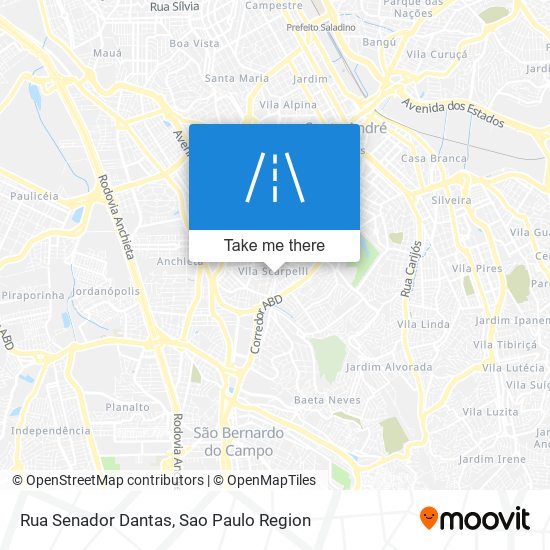 Mapa Rua Senador Dantas