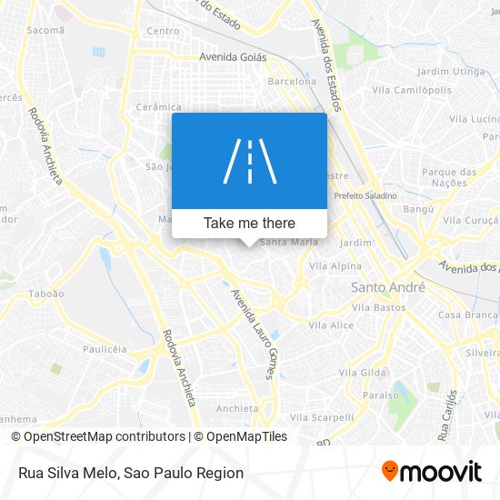 Rua Silva Melo map