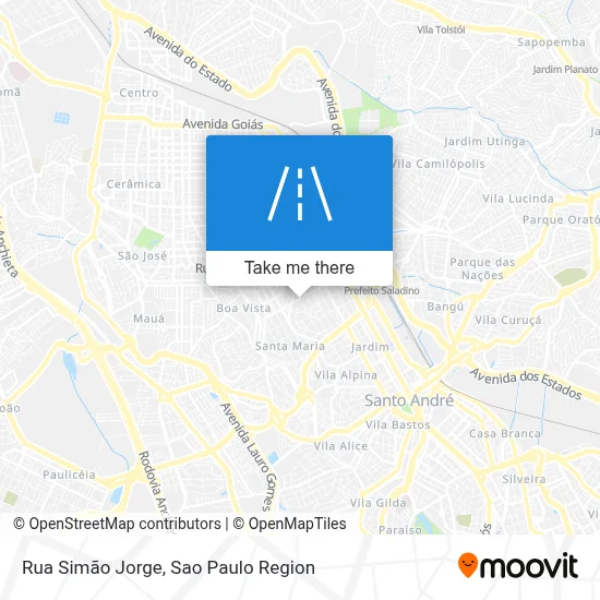 Rua Simão Jorge map