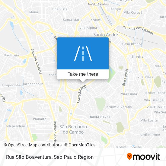 Rua São Boaventura map