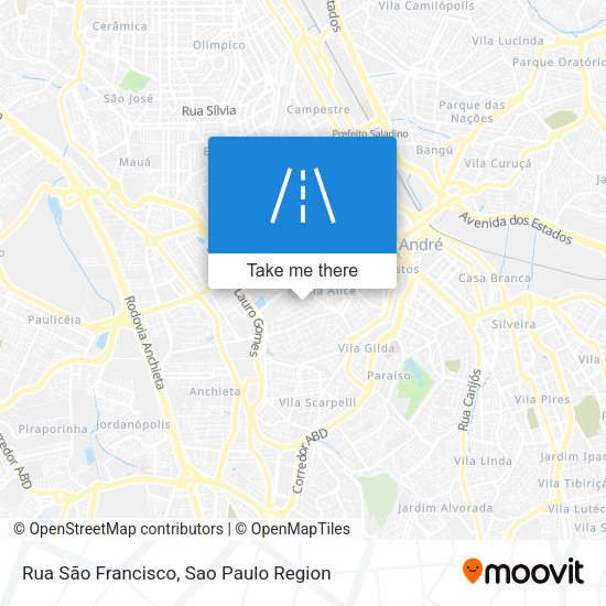 Rua São Francisco map