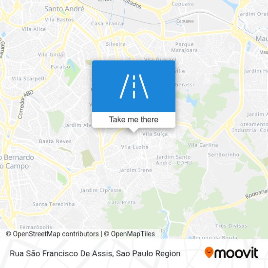 Rua São Francisco De Assis map