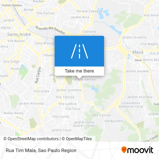 Rua Tim Maia map