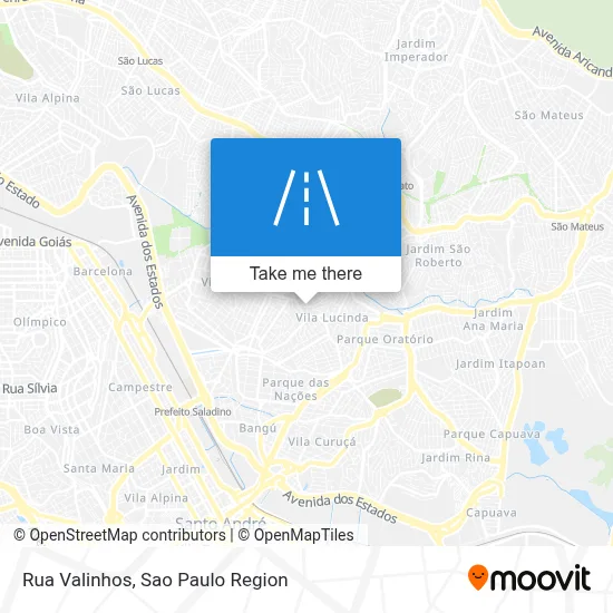 Rua Valinhos map