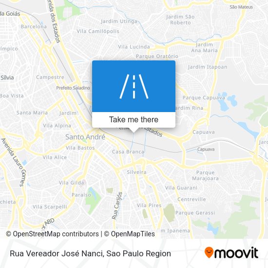Rua Vereador José Nanci map