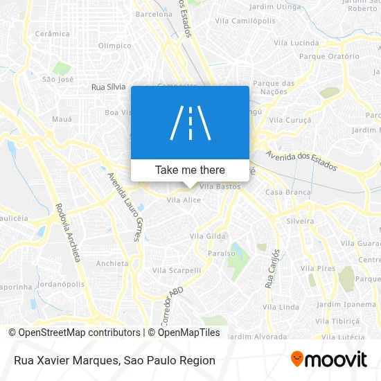 Rua Xavier Marques map