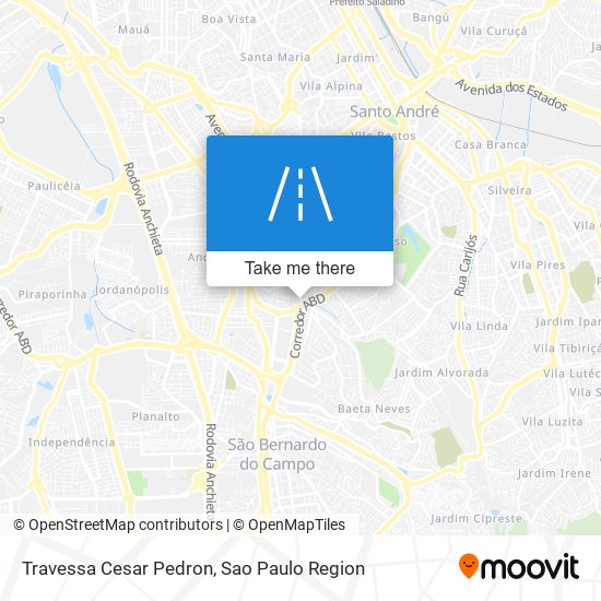 Mapa Travessa Cesar Pedron