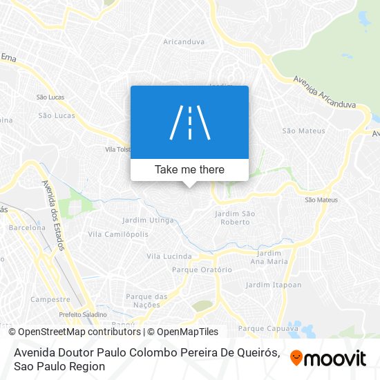 Avenida Doutor Paulo Colombo Pereira De Queirós map