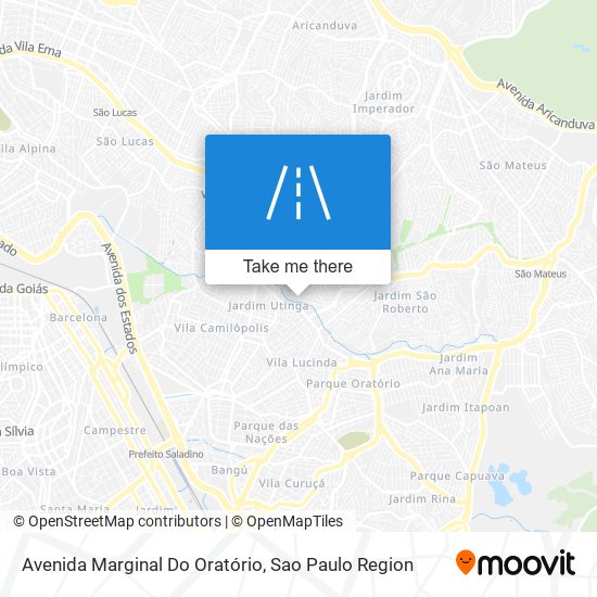 Avenida Marginal Do Oratório map