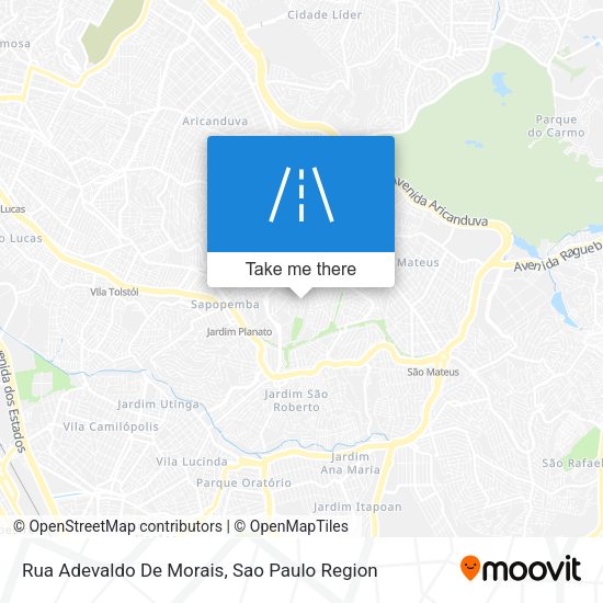 Rua Adevaldo De Morais map