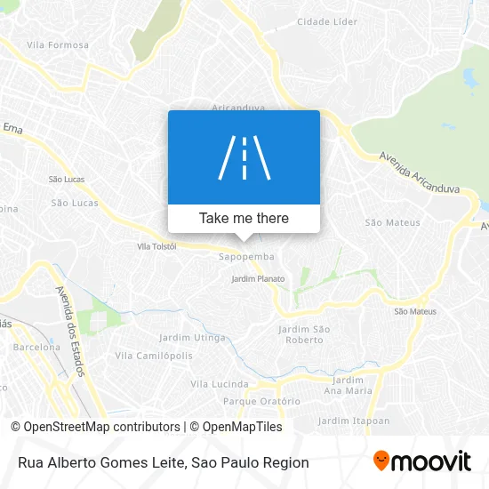 Rua Alberto Gomes Leite map