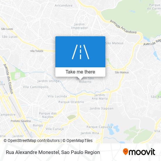 Mapa Rua Alexandre Monestel