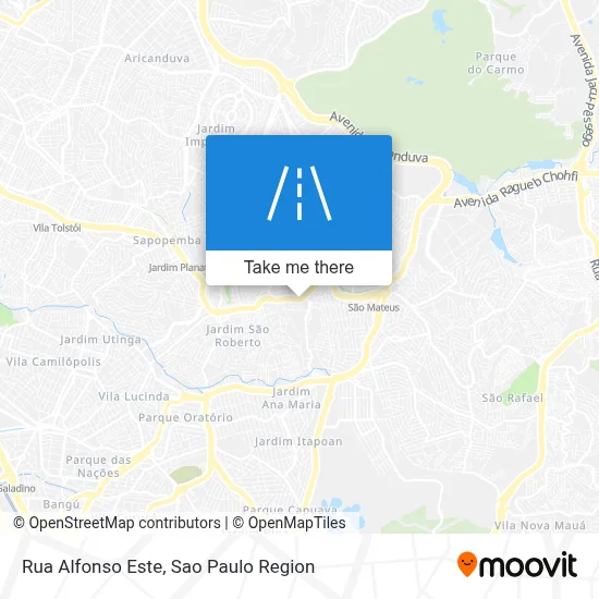 Rua Alfonso Este map