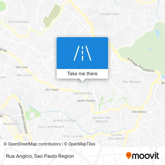 Rua Angico map