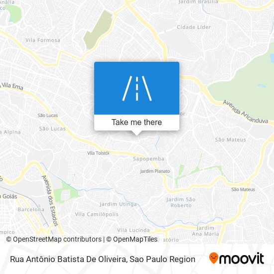 Rua Antônio Batista De Oliveira map