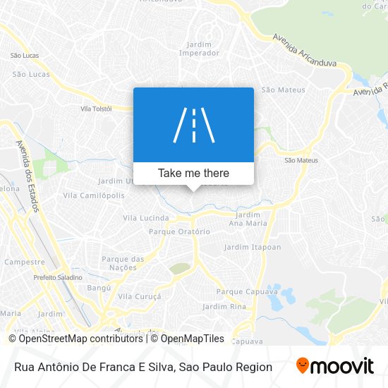 Rua Antônio De Franca E Silva map