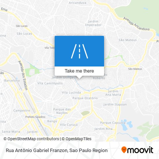 Rua Antônio Gabriel Franzon map