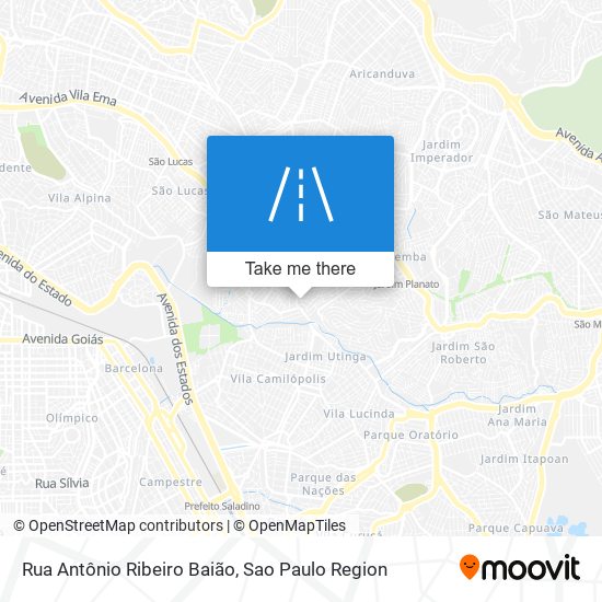 Rua Antônio Ribeiro Baião map