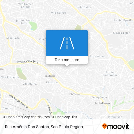 Rua Arsênio Dos Santos map