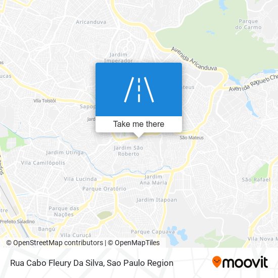 Mapa Rua Cabo Fleury Da Silva