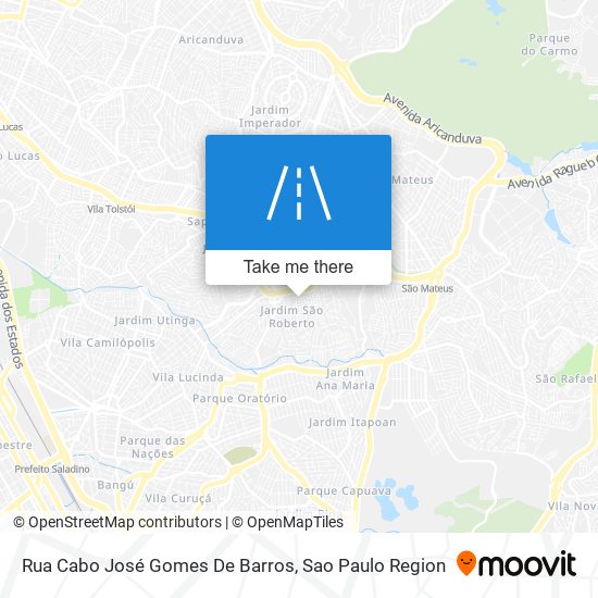Mapa Rua Cabo José Gomes De Barros
