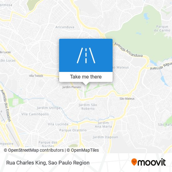 Rua Charles King map