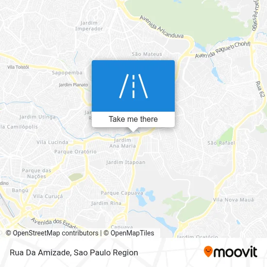 Rua Da Amizade map
