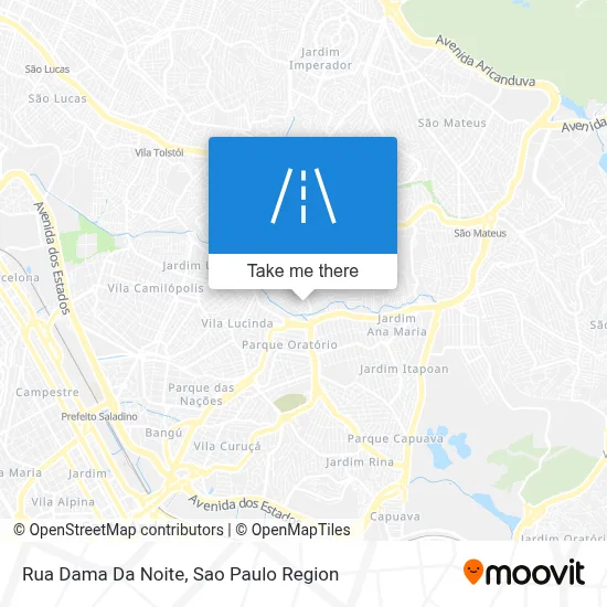 Rua Dama Da Noite map