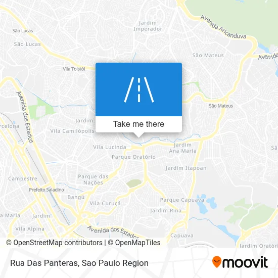 Rua Das Panteras map