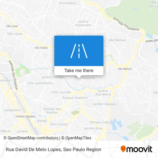 Rua David De Melo Lopes map
