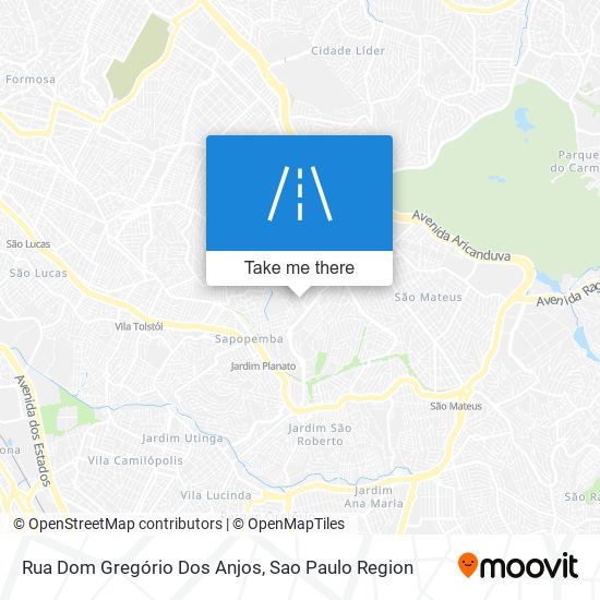 Mapa Rua Dom Gregório Dos Anjos