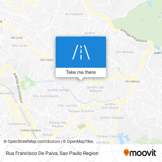 Mapa Rua Francisco De Paiva