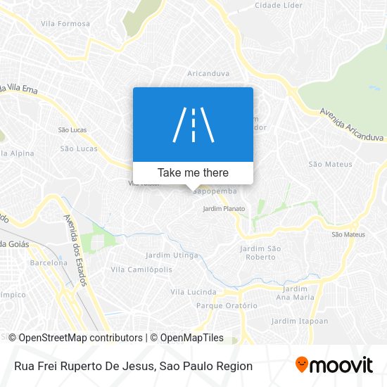 Rua Frei Ruperto De Jesus map