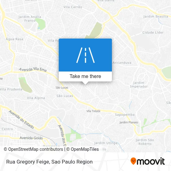 Rua Gregory Feige map