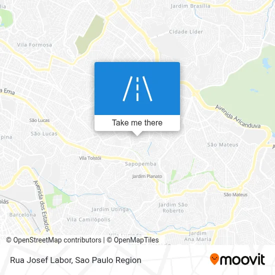 Rua Josef Labor map