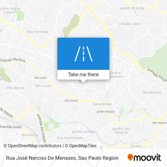 Rua José Narciso De Menezes map