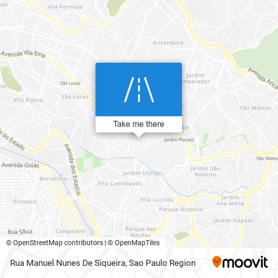 Mapa Rua Manuel Nunes De Siqueira