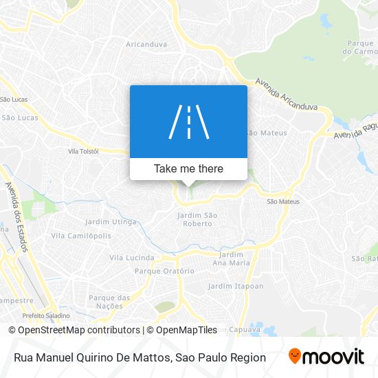 Mapa Rua Manuel Quirino De Mattos