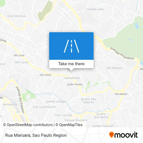 Rua Maruara map