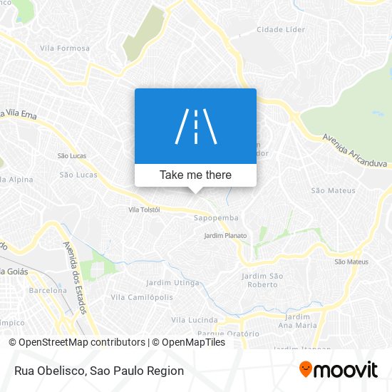 Rua Obelisco map