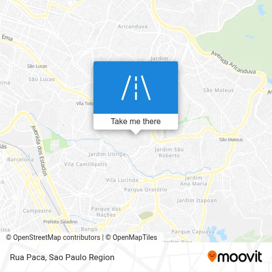 Rua Paca map