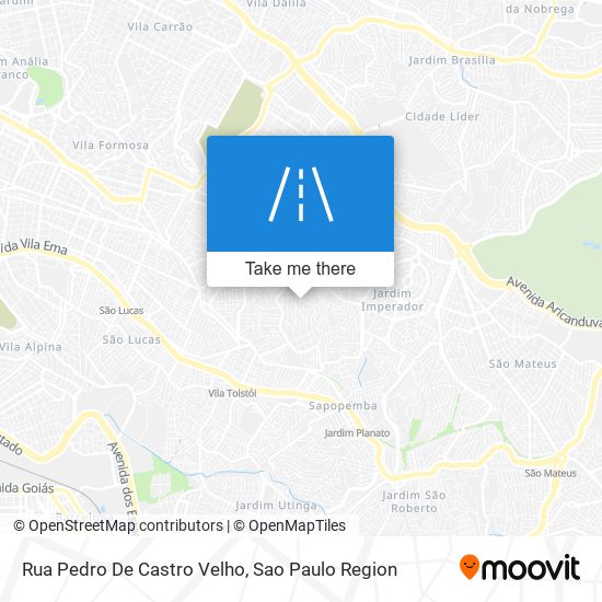 Mapa Rua Pedro De Castro Velho