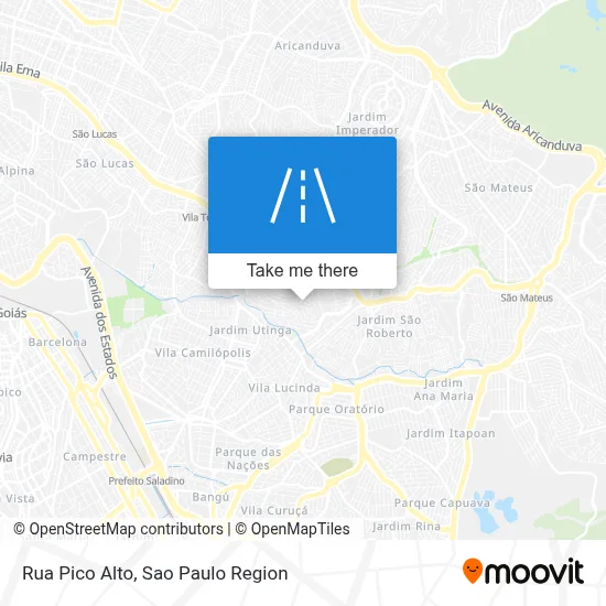 Rua Pico Alto map