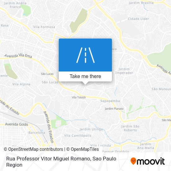 Rua Professor Vitor Miguel Romano map