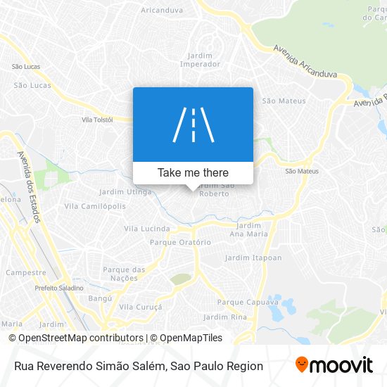 Mapa Rua Reverendo Simão Salém